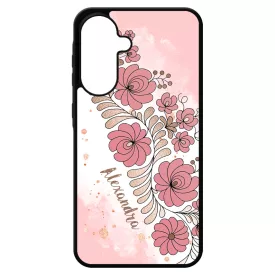 Kérd a neveddel - RoseGold Matyó magyar mintás hungarian folk Samsung Galaxy A17 tok