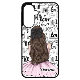 Kérd a Neveddel - LOVE Girl szerelem valentin napi Samsung Galaxy A17 tok