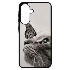 Cica és Pillangó - macskás Samsung Galaxy A17 tok