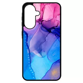 Blue Pink Gradient Ink kek rozsaszin marvanyos Samsung Galaxy A17 tok