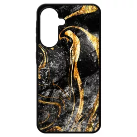 Luxury Golden Black marvanyos marvany mintas Samsung Galaxy A17 tok