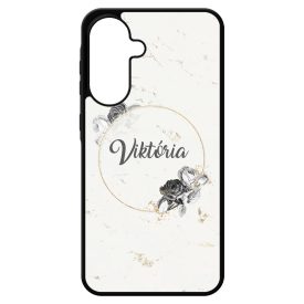 marble marvany mintas Rozsa viragos Samsung Galaxy A17 tok