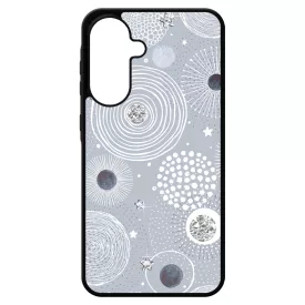 Gyönyörűséges Ezüstös téli mintás Samsung Galaxy A17 tok