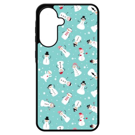 Cuki hóember mintás - Téli mintás Samsung Galaxy A17 tok