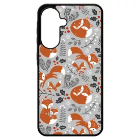 Szépséges téli róka mintás Samsung Galaxy A17 tok