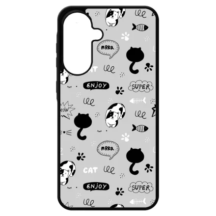Mrrr Cuki Cica mintás Samsung Galaxy A17 tok