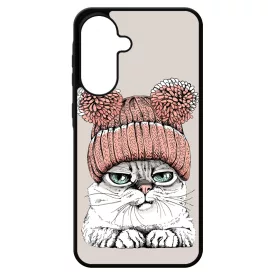 Cuki sapkás cica Samsung Galaxy A17 tok