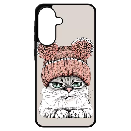 Cuki sapkás cica Samsung Galaxy A17 tok