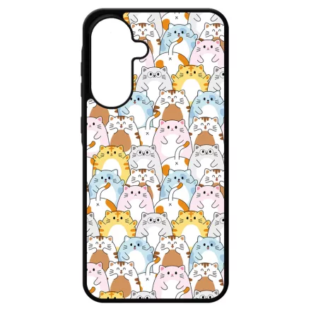 Tündéri Kawaii cica mintás Samsung Galaxy A17 tok