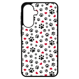 Szívecskés kutya mancs mintás Samsung Galaxy A17 tok