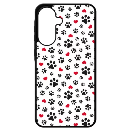 Szívecskés kutya mancs mintás Samsung Galaxy A17 tok