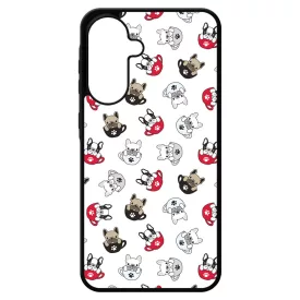Cuki kávé és kutya mintás Samsung Galaxy A17 tok