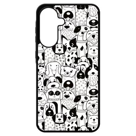Aranyos kutya mintás Samsung Galaxy A17 tok