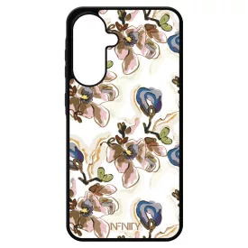 Különleges absztrakt kék virágzás Samsung Galaxy A17 tok