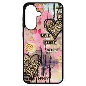 Street Art szív leopárd mintás Samsung Galaxy A17 tok