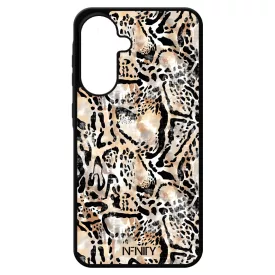 Különleges leopárd mintás Samsung Galaxy A17 tok