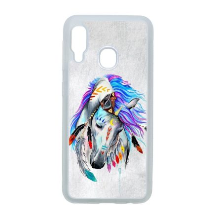 lovas indián ló art művészi native Samsung Galaxy A20e átlátszó tok