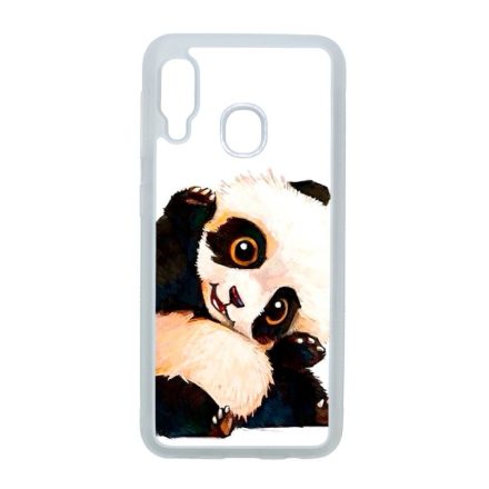 panda pandás Samsung Galaxy A20e átlátszó tok