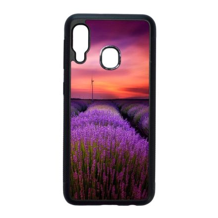 levendula levendulás levander lavender provence Samsung Galaxy A20e fekete tok
