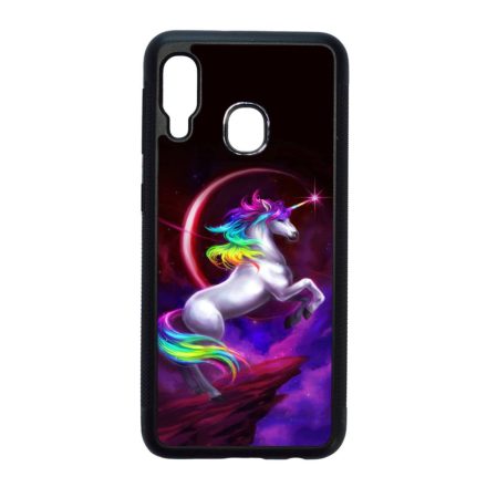 unicorn unikornis fantasy csajos Samsung Galaxy A20e fekete tok
