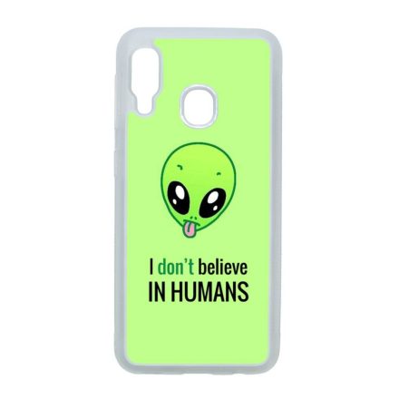 I don't believe in Humans ufo földönkívüli Samsung Galaxy A20e átlátszó tok