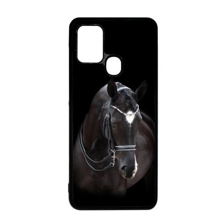 barna lovas ló Samsung Galaxy A21s fekete tok