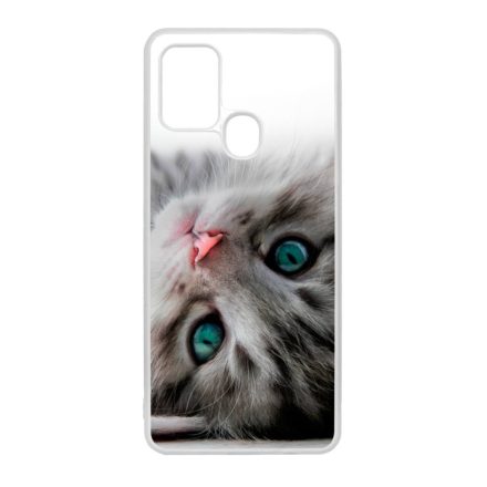 cica cicás macskás Samsung Galaxy A21s átlátszó tok