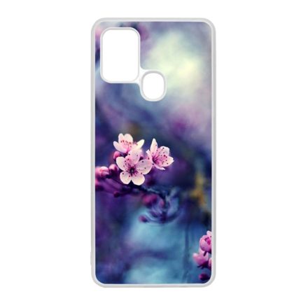 tavasz virágos cseresznyefa virág Samsung Galaxy A21s átlátszó tok