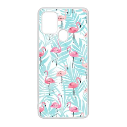 Flamingo Pálmafa nyár Samsung Galaxy A21s átlátszó tok