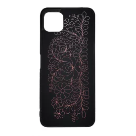Elegáns Matyó - Rosegold magyar mintás hungarian folk Samsung Galaxy A22 5G tok