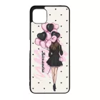 Kérd a Neveddel - Ballon Girl - Pink szerelem valentin napi Samsung Galaxy A22 5G tok
