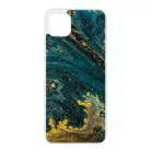 Luxury Blue Aranylo marvany Samsung Galaxy A22 5G tok
