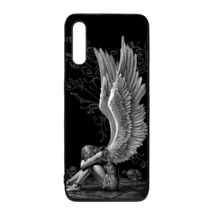 angyal angyalos fekete bukott Samsung Galaxy A30s fekete tok