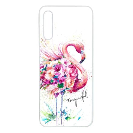 Álomszép Flamingo tropical summer nyári Samsung Galaxy A30s átlátszó tok