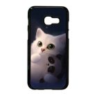 cica cicás macska macskás panda pandás Samsung Galaxy A3 (2017) fekete tok