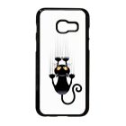 kapaszkodó macska macskás cica cicás Samsung Galaxy A3 (2017) fehér tok