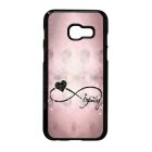 csajos lila infinity infinitis végtelen Samsung Galaxy A3 (2017) fekete tok