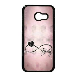 csajos lila infinity infinitis végtelen Samsung Galaxy A3 (2017) fekete tok