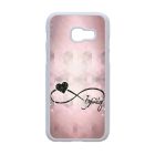 csajos lila infinity infinitis végtelen Samsung Galaxy A3 (2017) fekete tok