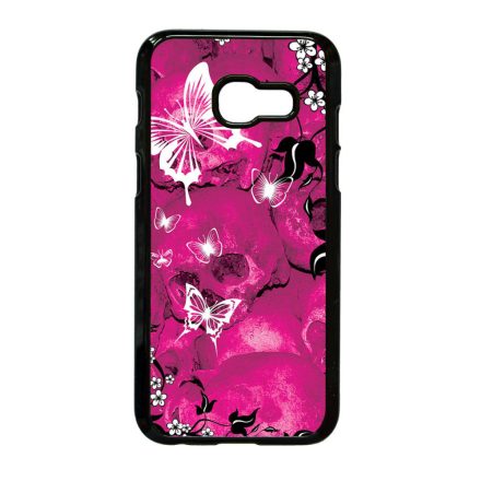 pillangó pillangós lepke lepkés Samsung Galaxy A3 (2017) fekete tok