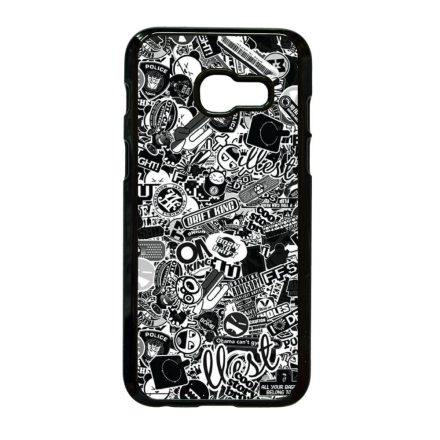 stickerbomb matricabomba Samsung Galaxy A3 (2017) fekete tok