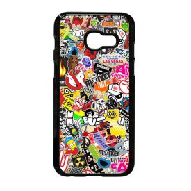 stickerbomb matricabomba Samsung Galaxy A3 (2017) fekete tok