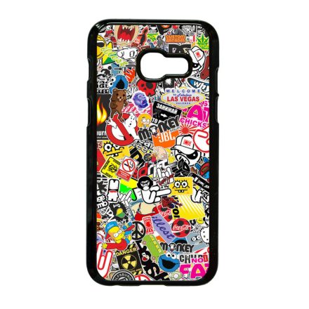 stickerbomb matricabomba Samsung Galaxy A3 (2017) fekete tok