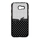 szerelem love fekete fehér pöttyös Samsung Galaxy A3 (2017) fekete tok