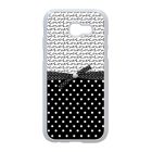 szerelem love fekete fehér pöttyös Samsung Galaxy A3 (2017) fekete tok