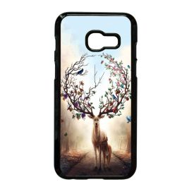 erdő szarvas őz négy évszak Samsung Galaxy A3 (2017) fehér tok