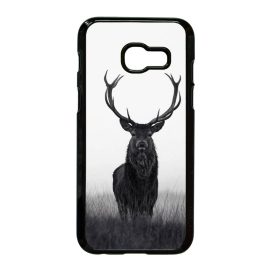 szarvas szarvasos agancs őszi fehér Samsung Galaxy A3 (2017) fekete tok