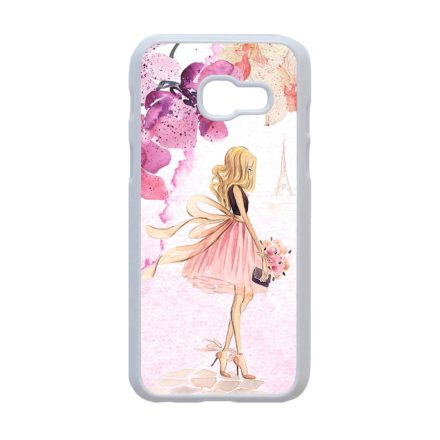 virágos fashion menyasszony párizs paris eiffel torony tavaszi Samsung Galaxy A3 (2017) fehér t