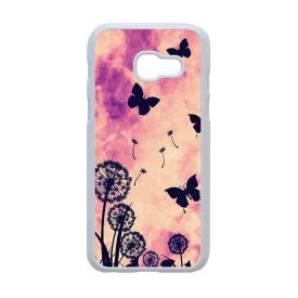 pillangós lepkés pitypang tavaszi Samsung Galaxy A3 (2017) fehér tok