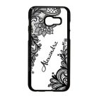 kérd a neveddel csipkés csajos Samsung Galaxy A3 (2017) fekete tok